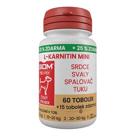 Giom S pes L-karnitín Aktív 60 MINI tbl+25% zadarmo