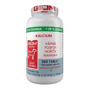 Giom S pes Kalcium 360 tbl+25% zadarmo