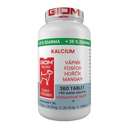 Giom S pes Kalcium 360 tbl+25% zadarmo