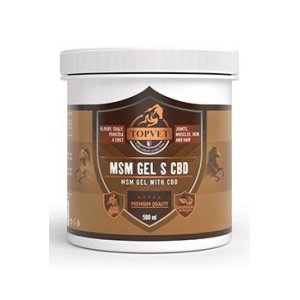 MSM gél s CBD pre kone TOPVET 500ml