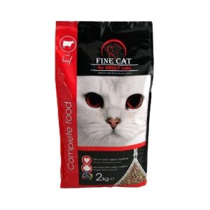 FINE CAT granule pre mačky s hovädzím 2kg