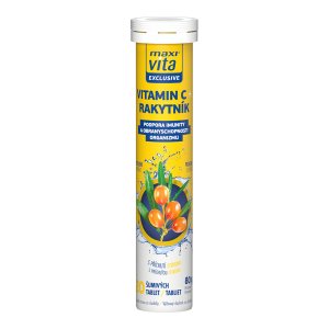 Vitar Maxi Vita Exclusive Vitamín C + rakytník 20 tabliet