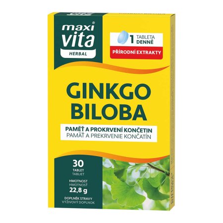 Vitar Maxi Vita Herbal Ginkgo biloba 30 tabliet