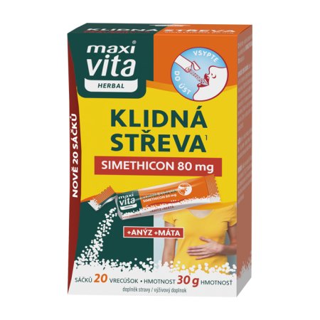 Vitar Maxi Vita Herbal Nadúvanie + aníz + mäta 20 sáčkov