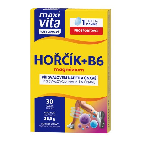 Vitar Maxi Vita Horčík + vitamín B6 30 tabliet