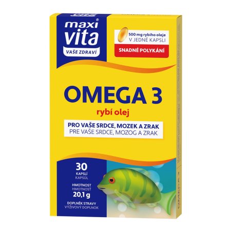 Vitar Maxi Vita Omega 3 - rybí olej 30 kapsúl