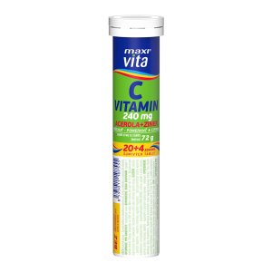 Vitar Maxi Vita Vitamín C + acerola + zinok 20 + 4 tablety
