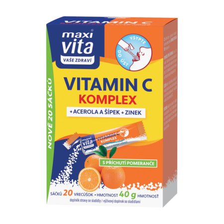 Vitar Maxi Vita Vitamín C komplex + zinok 20 sáčkov