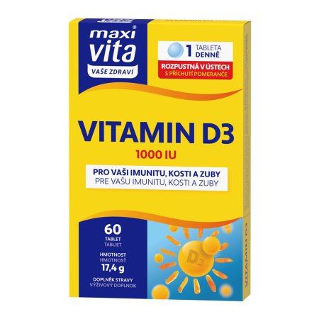 Vitar Maxi Vita Vitamín D3 60 tabliet