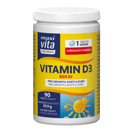 Vitar Maxi Vita Vitamín D3 v dóze 90 tabliet