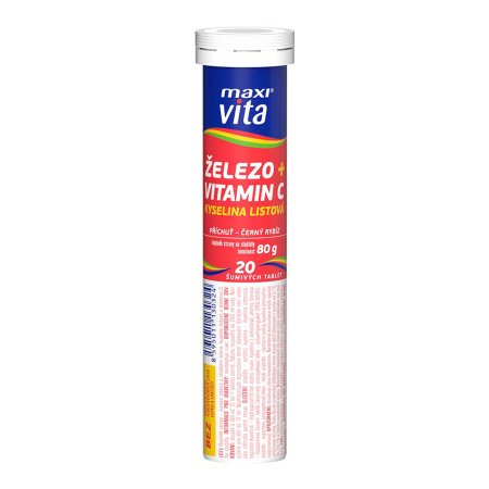 Vitar Maxi Vita Železo + vitamín C 20 tabliet