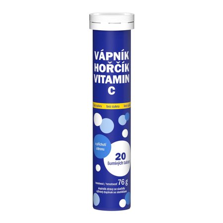 Vitar Vápnik + horčík + vitamín C 20 tabliet