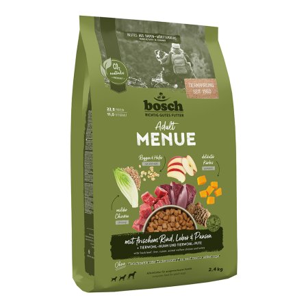 Bosch HPC MENUE Adult with beef & offal + rye & oats 2,4 kg