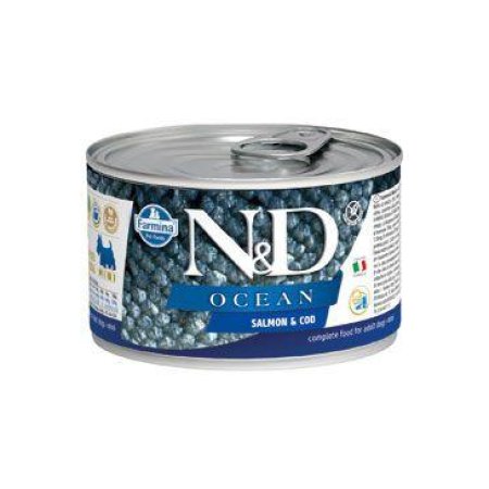 N&D DOG OCEAN Adult Salmon & Codfish Mini 140g (EXPIRÁCIA 07/2024)