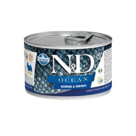 N&D DOG OCEAN Adult Herring & Shrimps Mini 140g (EXPIRÁCIA 07/2024)