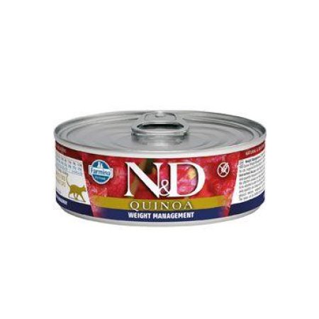 N&D CAT QUINOA Adult Weight Mnmgmt Lamb & Brocolli 80g (EXPIRÁCIA 07/2024)