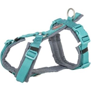 Trixie Premium trekingový postroj, aqua/grafit 70-85 cm/25 mm