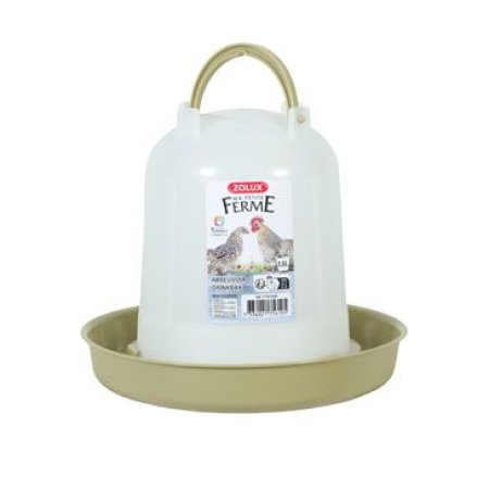 Žľab pitný pre hydinu 1,5l zelená Zolux