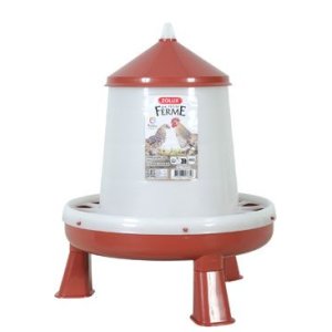 Kŕmidlo pre hydinu SILO stojaca 4kg červená Zolux