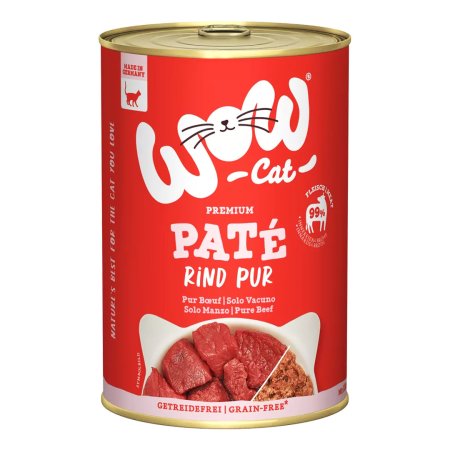 WOW Cat konzerva Paté Hovädzie PUR Adult 400g