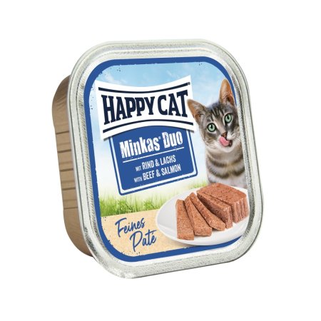 Happy Cat Minkas Duo Paté Hovädzie & Losos 100 g