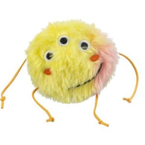Trixie Monster príšerka 10 cm, s catnipom, plyš, oranžová/žltá