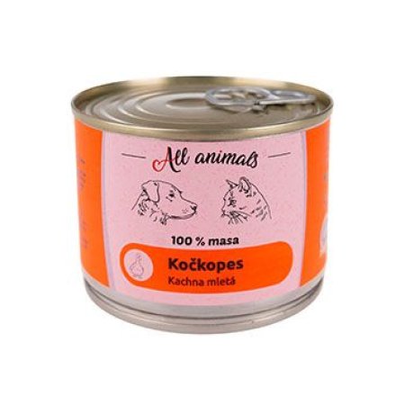 All Animals kočkopes Kačica mletá 200g