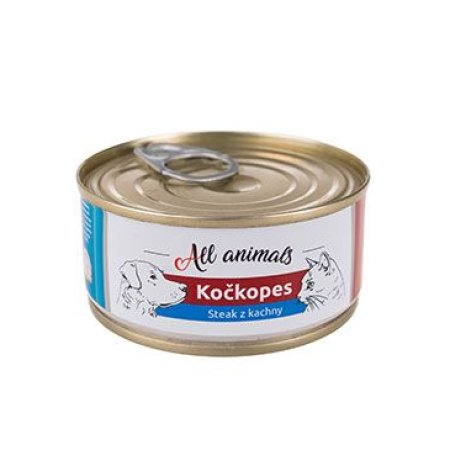 All Animals kočkopes Steak z kačice 100g