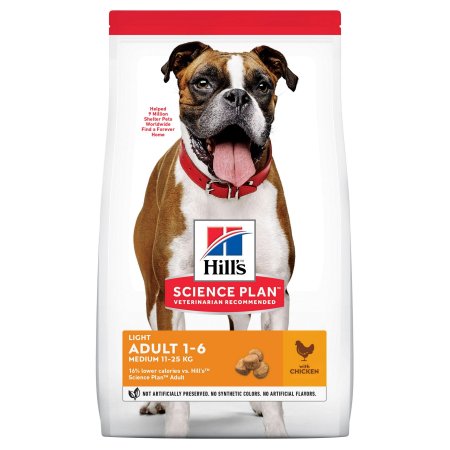 Hill’s Science Plan Canine Adult Light Medium Chicken 14 kg (EXPIRÁCIA 12/2023)