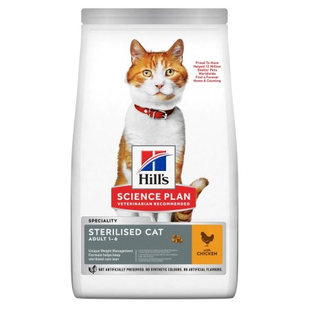 Hill’s Science Plan Feline Adult Sterilised Cat Chicken 15 kg (EXPIRÁCIA 05/2024)