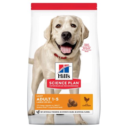 Hill’s Science Plan Canine Adult Light Large Breed Chicken 14 kg (EXPIRÁCIA 04/2024)