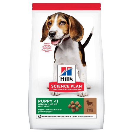 Hill’s Science Plan Canine Puppy Medium Lamb & Rice 18 kg (EXPIRÁCIA 04/2024)