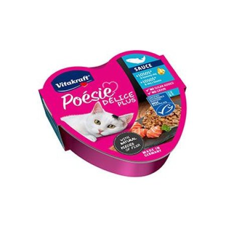 Vitakraft Cat Poézia Déli Plus Sauce vanička losos 85 g