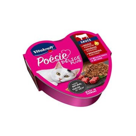 Vitakraft Cat Poézia Déli Plus Sauce vanička hovädzie 85 g