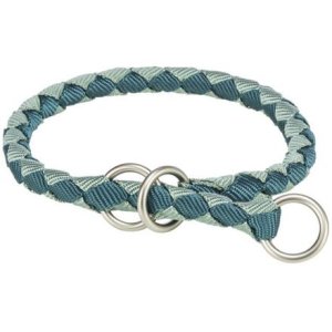 Trixie Obojok CAVO okrúhly polosťahovací, petrolejová / šalviová 43-51cm / 18mm