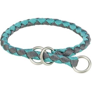 Trixie Obojok CAVO okrúhly polosťahovací, aqua/grafit 39-45cm/ 12mm