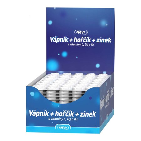 Vitar eMVe Vápnik + horčík + zinok 15 tabliet