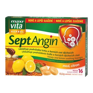 Vitar Maxi Vita SeptAngin med - citrón 16 pastiliek