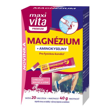 Vitar Maxi Vita Premium Magnézium + aminokyseliny 20 sáčkov