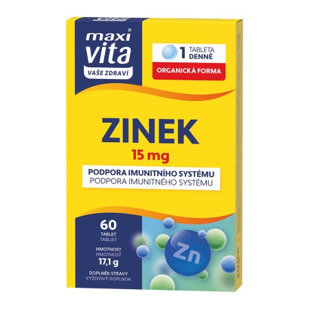 Vitar Maxi Vita Zinok 15 mg 60 tabliet