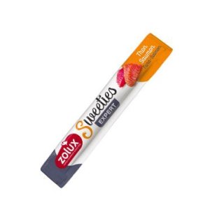 Pochúťka SWEETIES Tuniak + losos krémová tyčinka 14g Zol