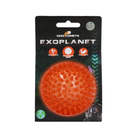 Dog Comets Exoplanet ježatá lopta oranžová M/8cm