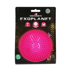 Dog Comets Exoplanet ježatá lopta ružová L/10cm
