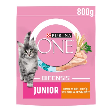 Purina One Bifensis Junior s kuraťom a celozrnnými obilninami 800 g