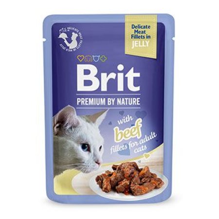 Brit Premium Cat D Filety v Jelly with Beef 85g