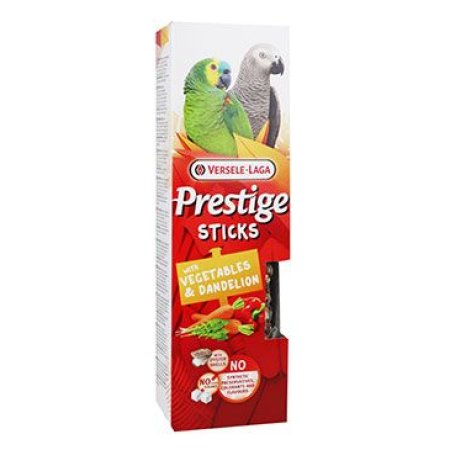 VL Prestige Sticks pre veľké papagáje Veg.&Dand.2x70g