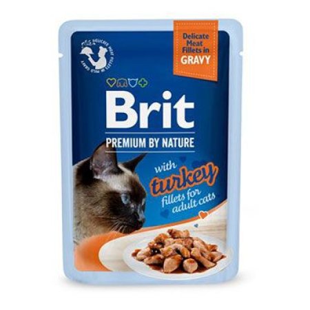 Brit Premium Cat D Filety v Gravy with Turkey 85g