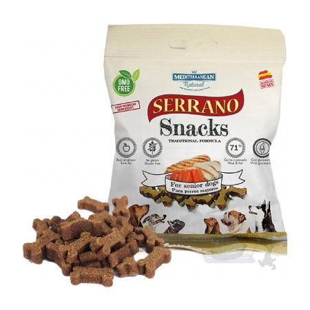 Serrano Snack Meditky tréningové kocky pre seniorov light 85g