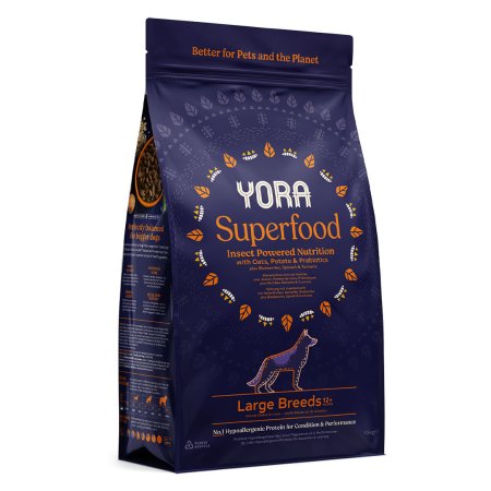 YORA granule z hmyzu Superfood Adult Large Breeds 12kg