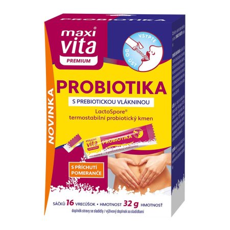 Vitar Maxi Vita Probiotiká + vitamín C 16 sáčkov